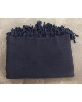 pashmina cachemire et soie de luxe bleu marine