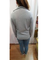 Hellgrauen Kaschmir-Blazer für Damen