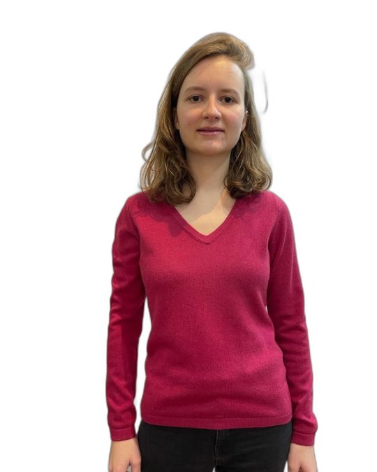 copy of Maglia con scollo a V in cachemire Rosa haribo