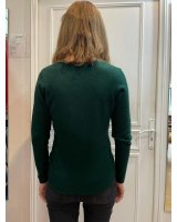 Flaschengruener Kaschmirpullover | Hermine de Pashmina