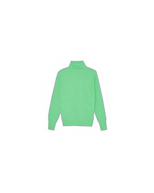 Maglia a collo alto in Cashmere Paradiso verde da Uomo
