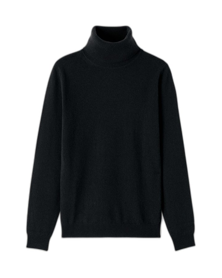 Rollkragenpullover aus Kaschmir Schwarz