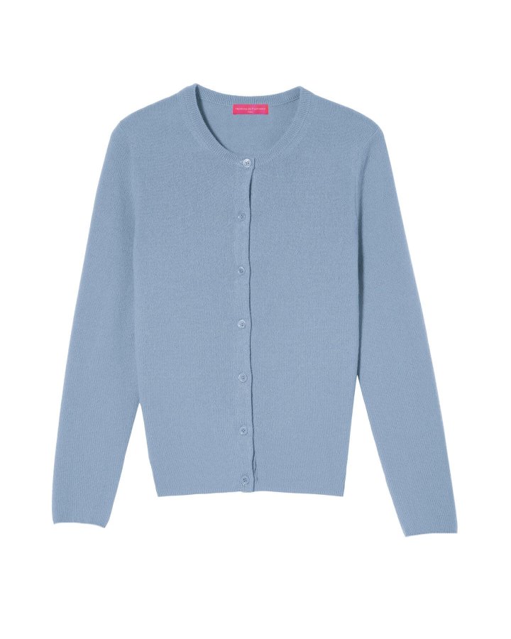 Women's Tranquil Blue Cashmere Cardigan