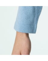 Cardigan in cachemire blu tranquillo per donna