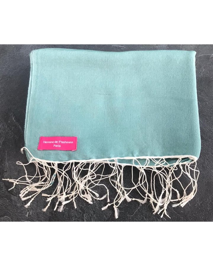 Pashmina en eau de soie Bleu pâle