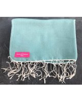 Light blue silk-water pashmina | Hermine de Pashmina