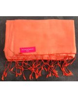 Pashmina arancione e arancio chiaro | Hermine de Pashmina