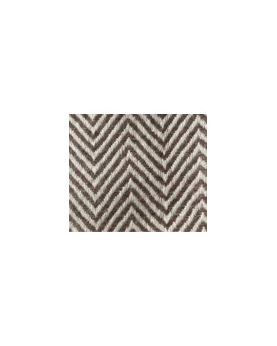 Pashmina en cachemire motifs chevrons Marron rayé clair