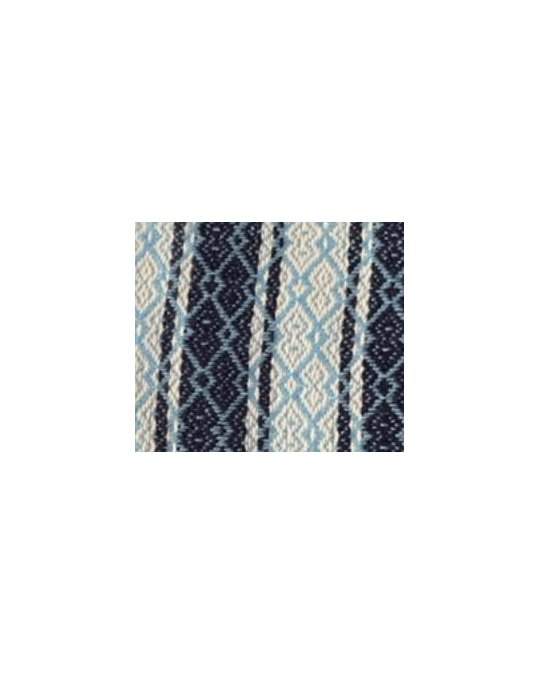 Pashmina in Cashmere a Motivi Diamante Blu Striato