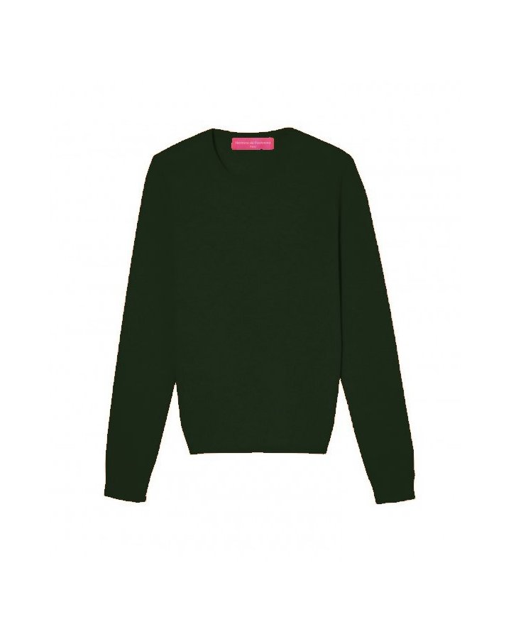 Flaschengruener Kaschmirpullover | Hermine de Pashmina