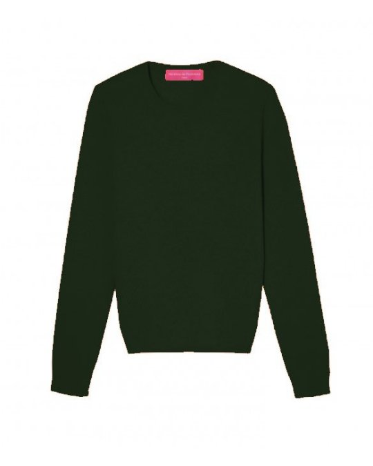 Flaschengruener Kaschmirpullover | Hermine de Pashmina