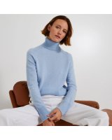 Col roulé cachemire Bleu Sky