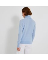 Rollkragenpullover aus Kaschmir Eisblaue