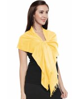 Hellgelben Reinen Kaschmir-Pashmina