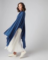 Cobalt Blue Pure Cashmere Pashmina | Hermine de Pashmina