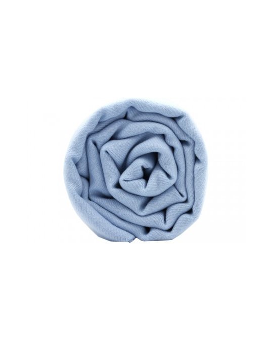 Pashmina Pur Cachemire Bleu Ciel