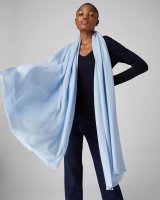Pashmina Pur Cachemire Bleu Ciel
