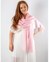 Pashmina en pur cachemire Rose pâle