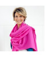 Pashmina in puro cashmere Rosa fucsia