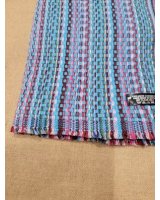Kreuzmuster Kaschmir-Pashmina in Türkisblau
