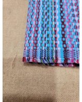 Kreuzmuster Kaschmir-Pashmina in Türkisblau