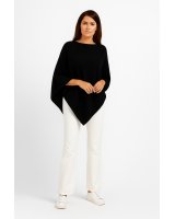 Poncho in cachemire Nero