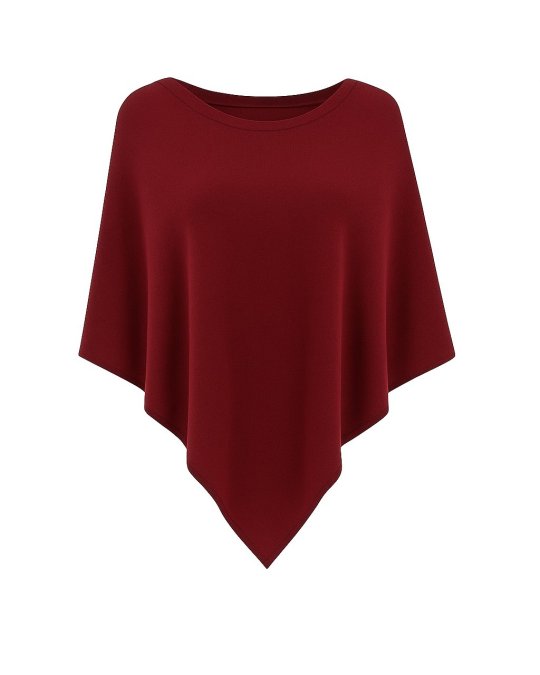 Kasjmier Poncho Bourgondische