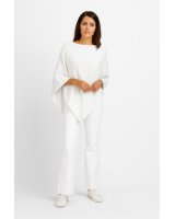 Kasjmier Poncho Wit