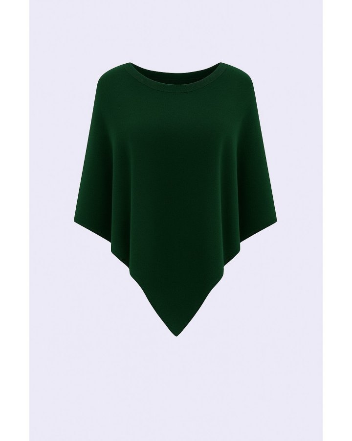 Poncho en cachemire Vert foncé