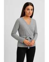 Cashmere wrap Cardigan Light grey