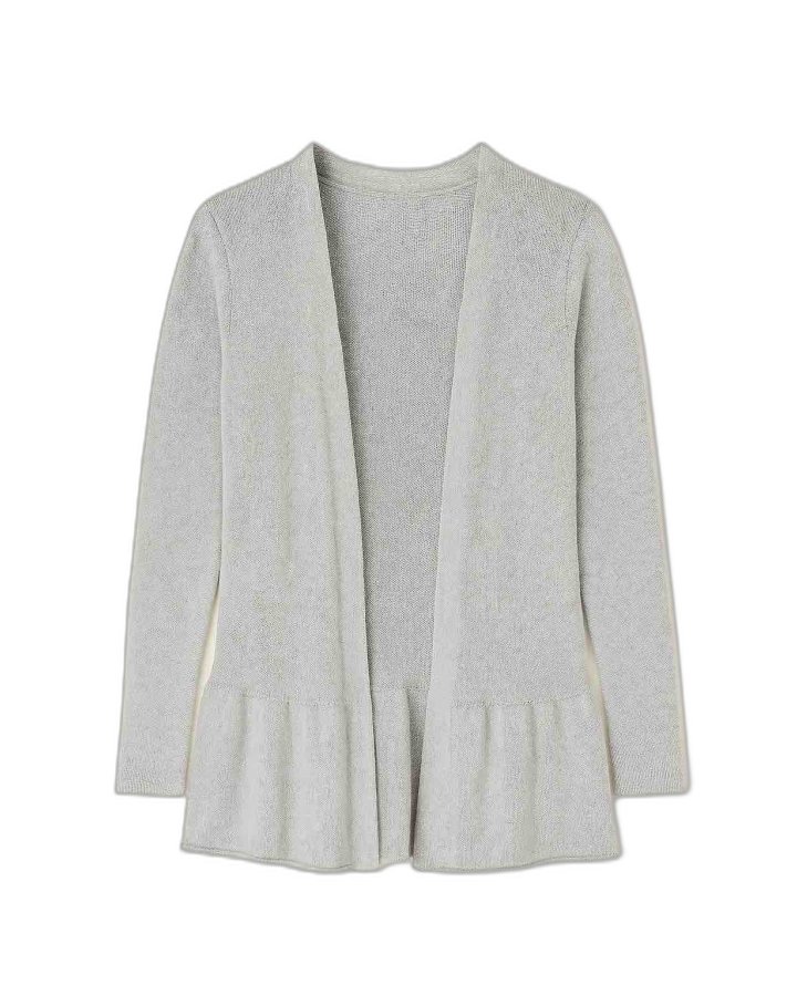 Gilet Froufrou en cachemire Gris clair