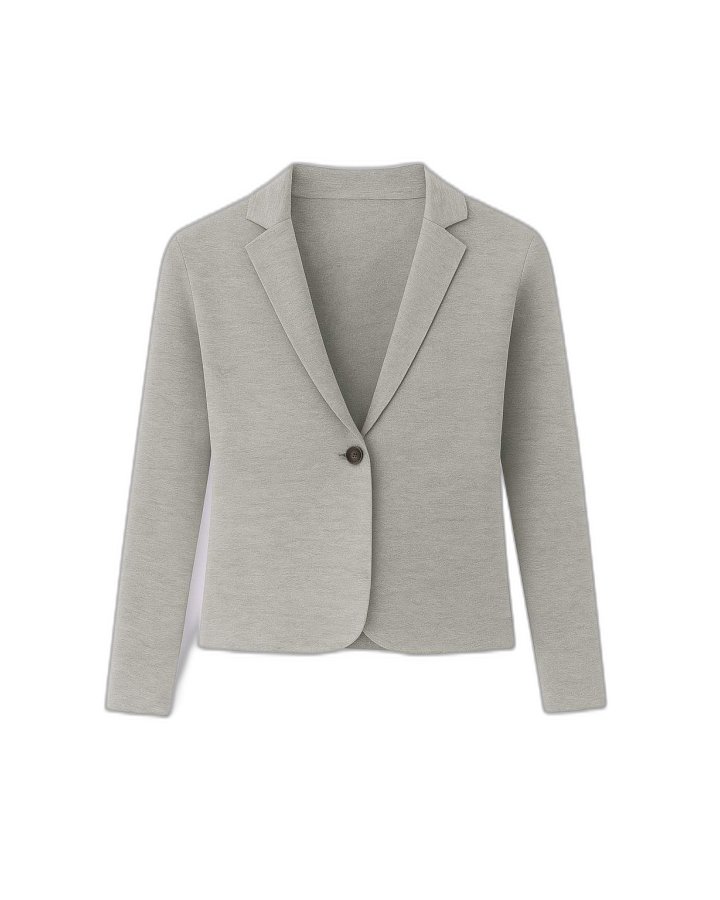Veste-Blazer aus Kaschmir Hellgrau