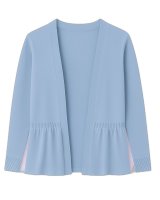 Gilet Froufrou en cachemire Bleu glacier pour femme