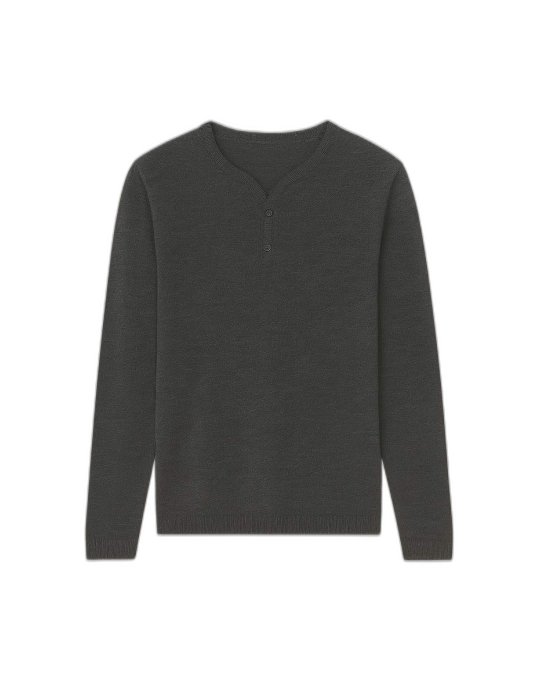Maglione tunisino cashmere antracite | Hermine de Pashmina
