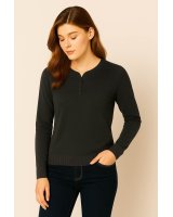 Tunic Cashmere Sweater in Anthracite Grey