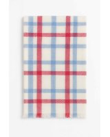 Pashmina Himalayan en Cachemire Bleu et rouge