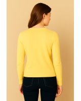 Pull col en V en cachemire Mimosa pour femme